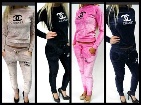 chanel paris velour sweatpants|Chanel cardigans.